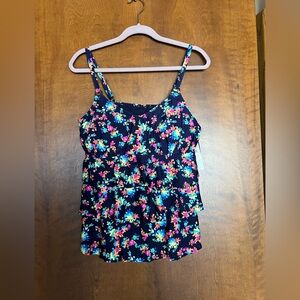 Floral Print Women's Bathing Suit Top